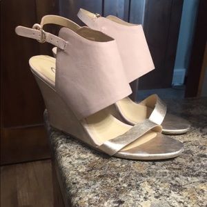 Blush/ Rose Gold wedges